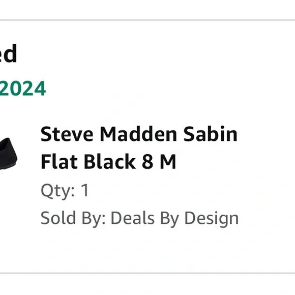 NEW Steve Madden Sabin Flats - 8 - Picture 7 of 7